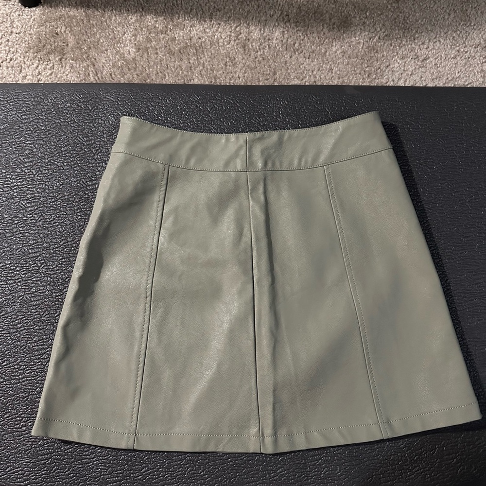 Forever 21 Sage Green A-Line Skirt